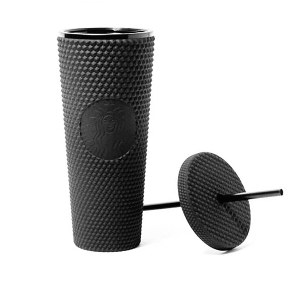 STARBUCKS LIMITED MATTE BLACK STUDDED TUMBLER - Picture 2 of 13